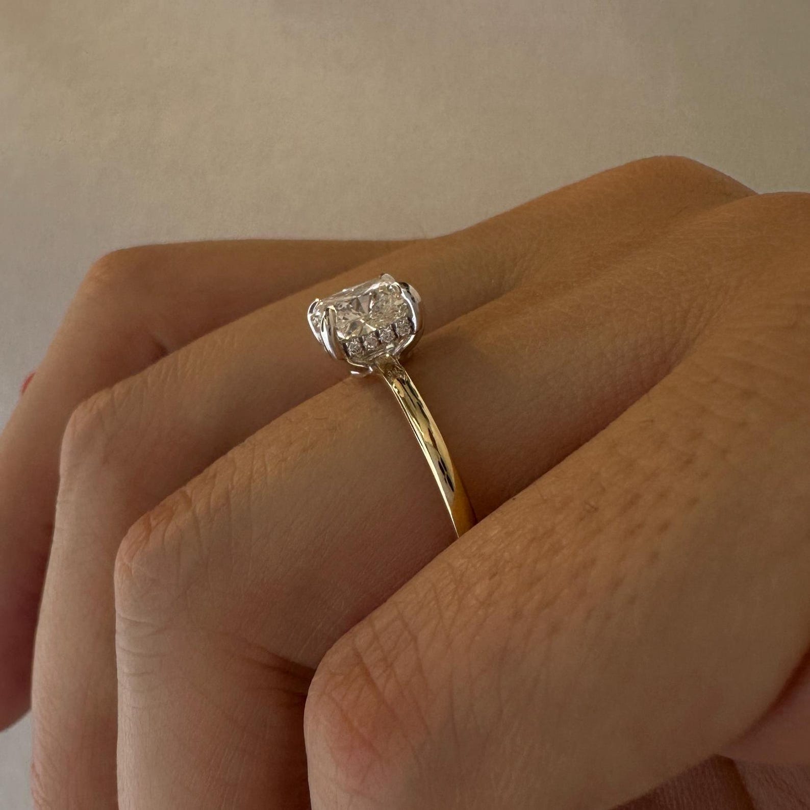 2 CT Round Halo & Pave Lab Grown Diamond Engagement Ring