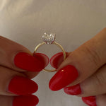 2 CT Round Halo & Pave Lab Grown Diamond Engagement Ring