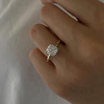 2 CT Round Halo & Pave Lab Grown Diamond Engagement Ring
