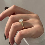 2 CT Round Halo & Pave Lab Grown Diamond Engagement Ring
