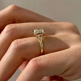 2 CT Round Halo & Pave Lab Grown Diamond Engagement Ring