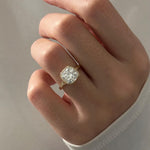 2 CT Round Halo & Pave Lab Grown Diamond Engagement Ring