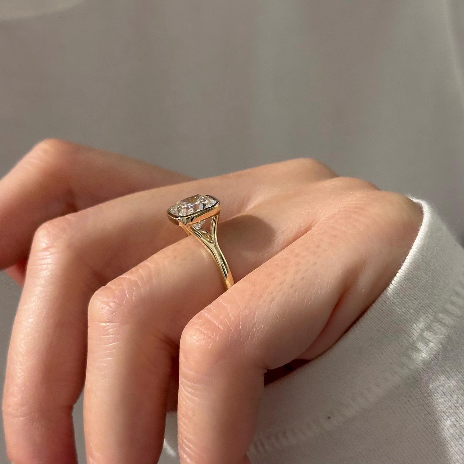 2 CT Round Halo & Pave Lab Grown Diamond Engagement Ring