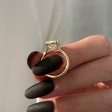 2 CT Round Halo & Pave Lab Grown Diamond Engagement Ring