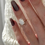 2 CT Round Halo & Pave Lab Grown Diamond Engagement Ring
