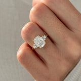 2 CT Round Halo & Pave Lab Grown Diamond Engagement Ring