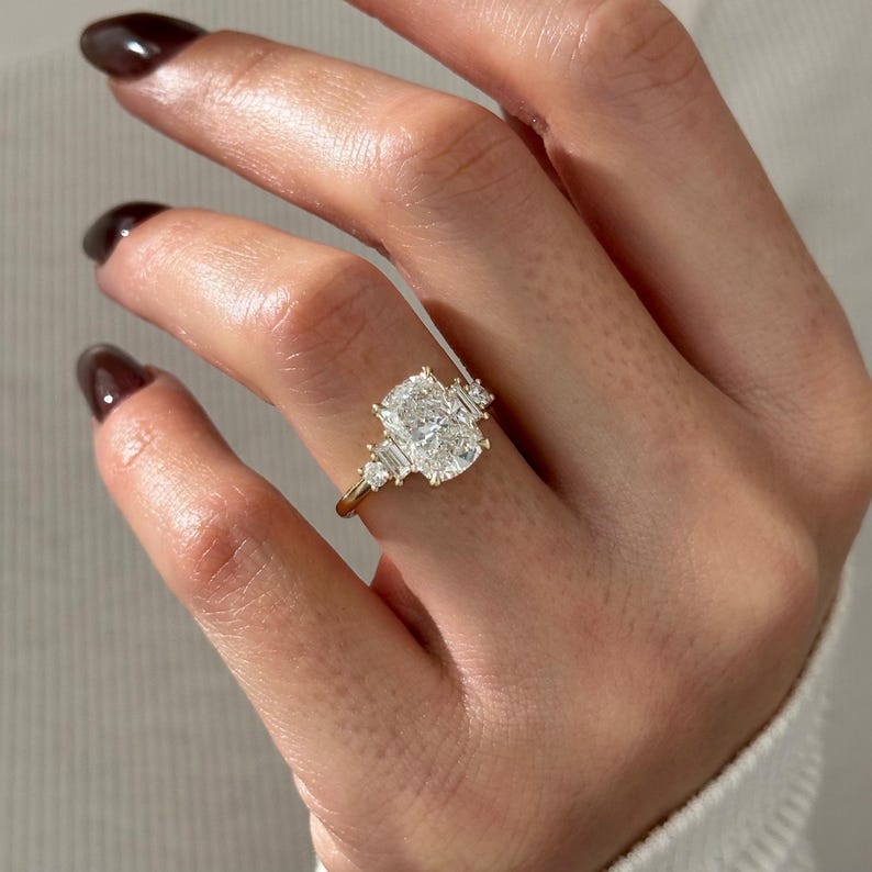 2 CT Round Halo & Pave Lab Grown Diamond Engagement Ring