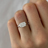 2 CT Round Halo & Pave Lab Grown Diamond Engagement Ring