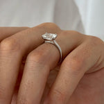 2 CT Round Halo & Pave Lab Grown Diamond Engagement Ring