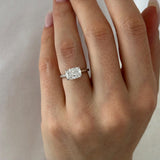 2 CT Round Halo & Pave Lab Grown Diamond Engagement Ring