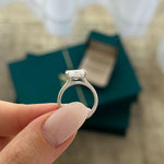2 CT Round Halo & Pave Lab Grown Diamond Engagement Ring