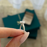 2 CT Round Halo & Pave Lab Grown Diamond Engagement Ring