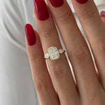 2 CT Round Halo & Pave Lab Grown Diamond Engagement Ring