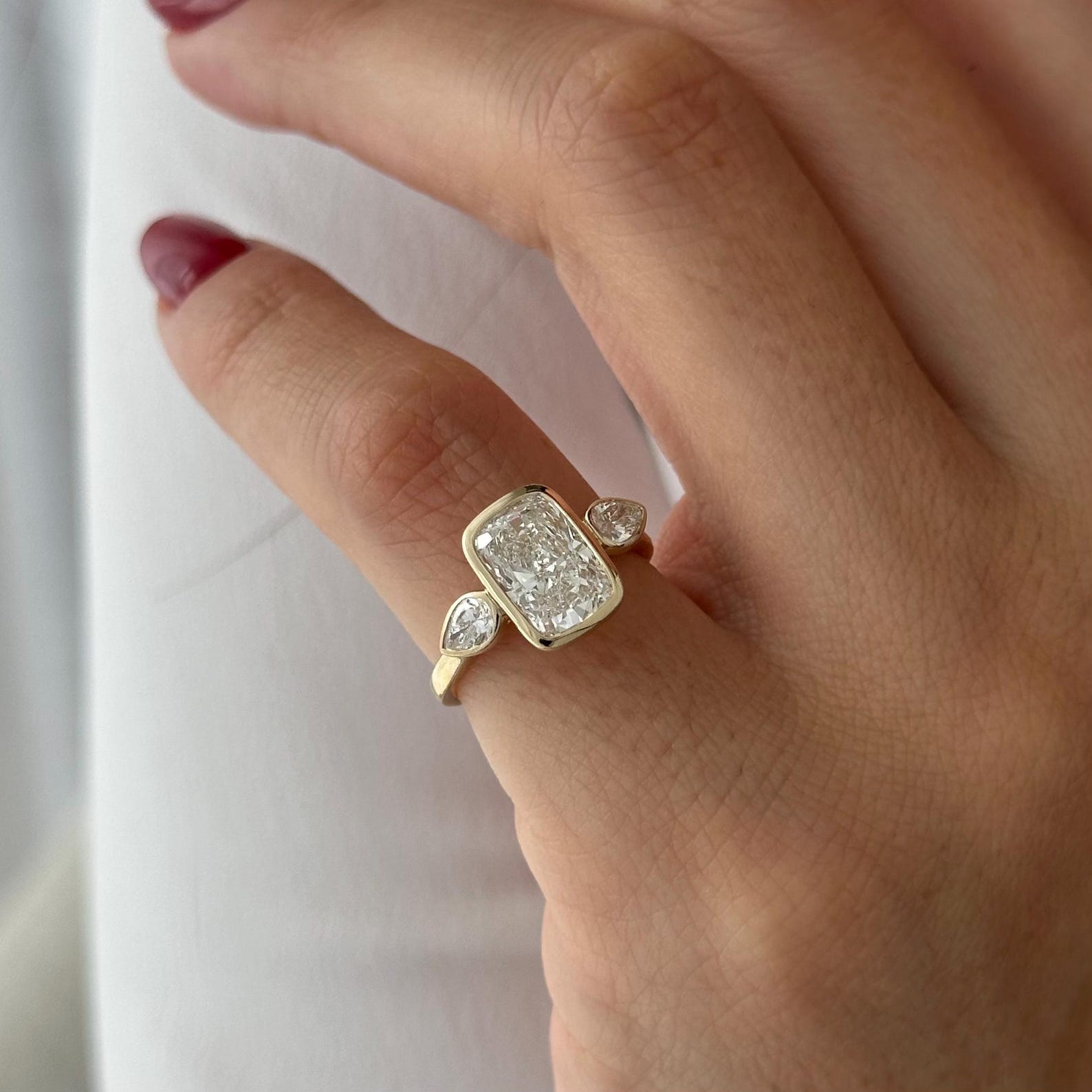 2 CT Round Halo & Pave Lab Grown Diamond Engagement Ring