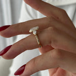 2 CT Round Halo & Pave Lab Grown Diamond Engagement Ring