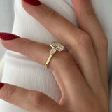 2 CT Round Halo & Pave Lab Grown Diamond Engagement Ring