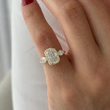 2 CT Round Halo & Pave Lab Grown Diamond Engagement Ring
