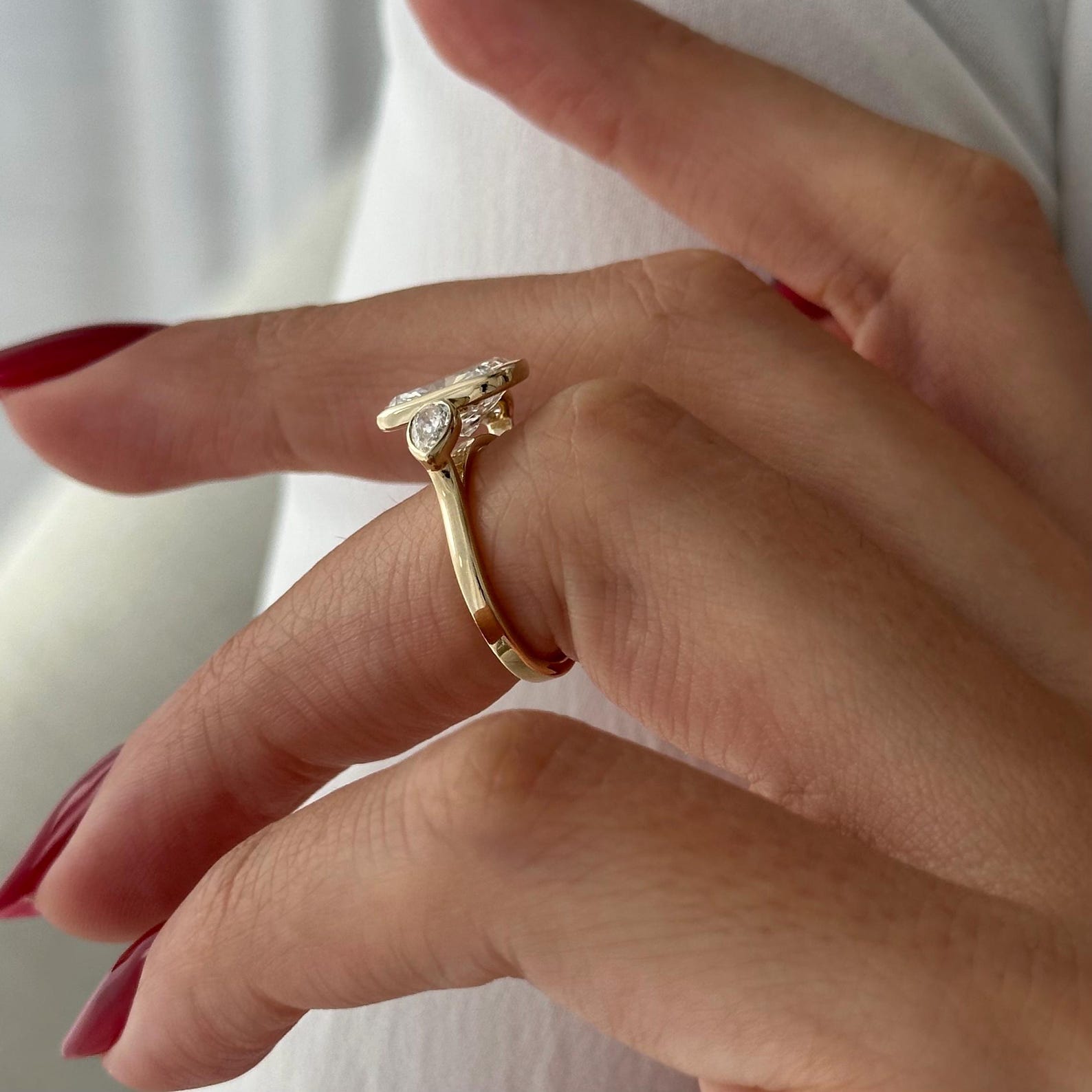 2 CT Round Halo & Pave Lab Grown Diamond Engagement Ring