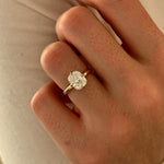 2 CT Round Halo & Pave Lab Grown Diamond Engagement Ring