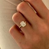 2 CT Round Halo & Pave Lab Grown Diamond Engagement Ring