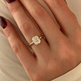 2 CT Round Halo & Pave Lab Grown Diamond Engagement Ring