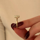 2 CT Round Halo & Pave Lab Grown Diamond Engagement Ring