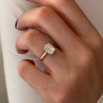 2 CT Round Halo & Pave Lab Grown Diamond Engagement Ring