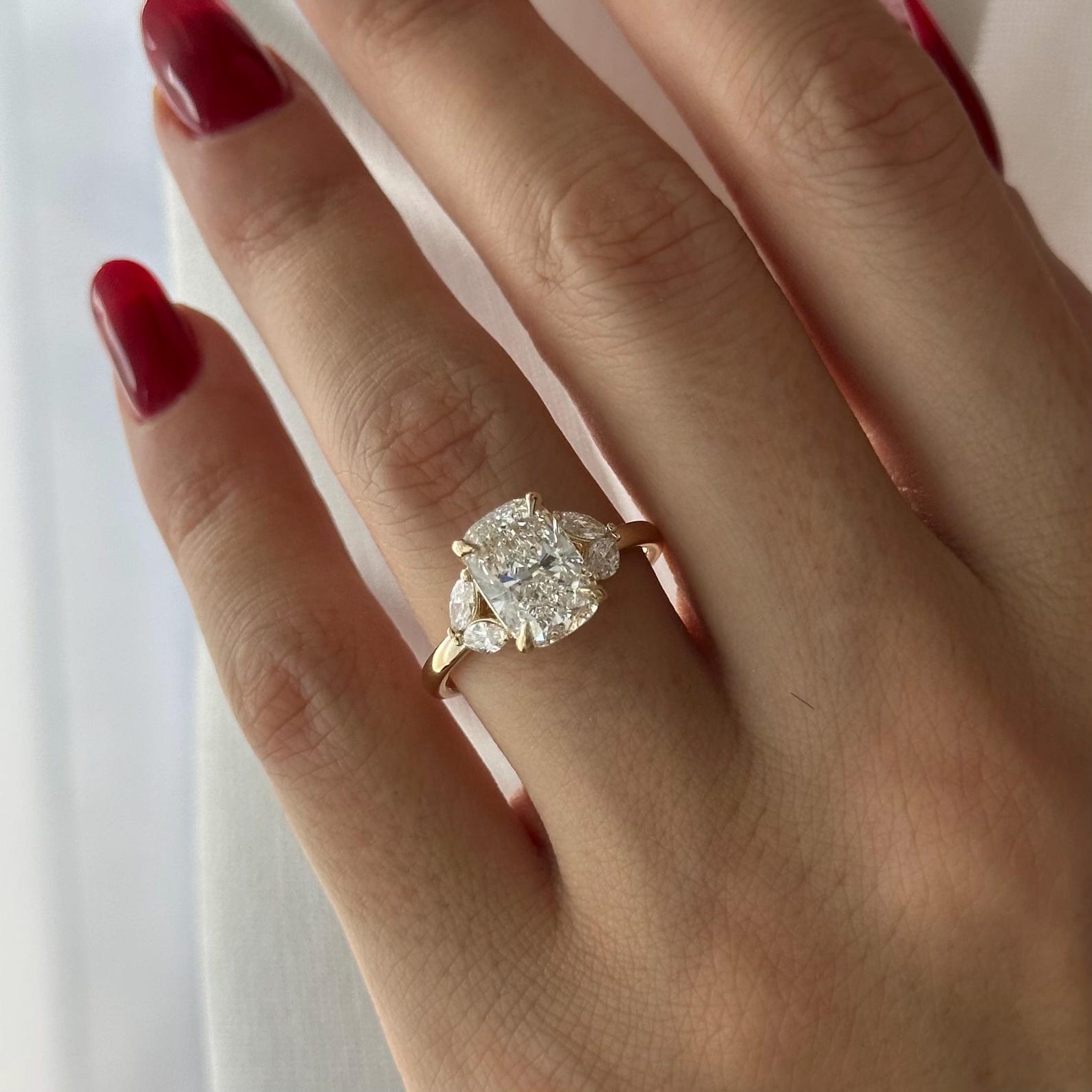 2 CT Round Halo & Pave Lab Grown Diamond Engagement Ring