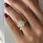 2 CT Round Halo & Pave Lab Grown Diamond Engagement Ring
