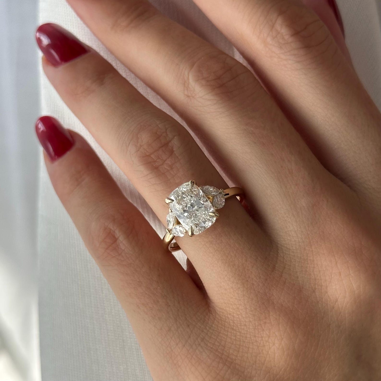 2 CT Round Halo & Pave Lab Grown Diamond Engagement Ring