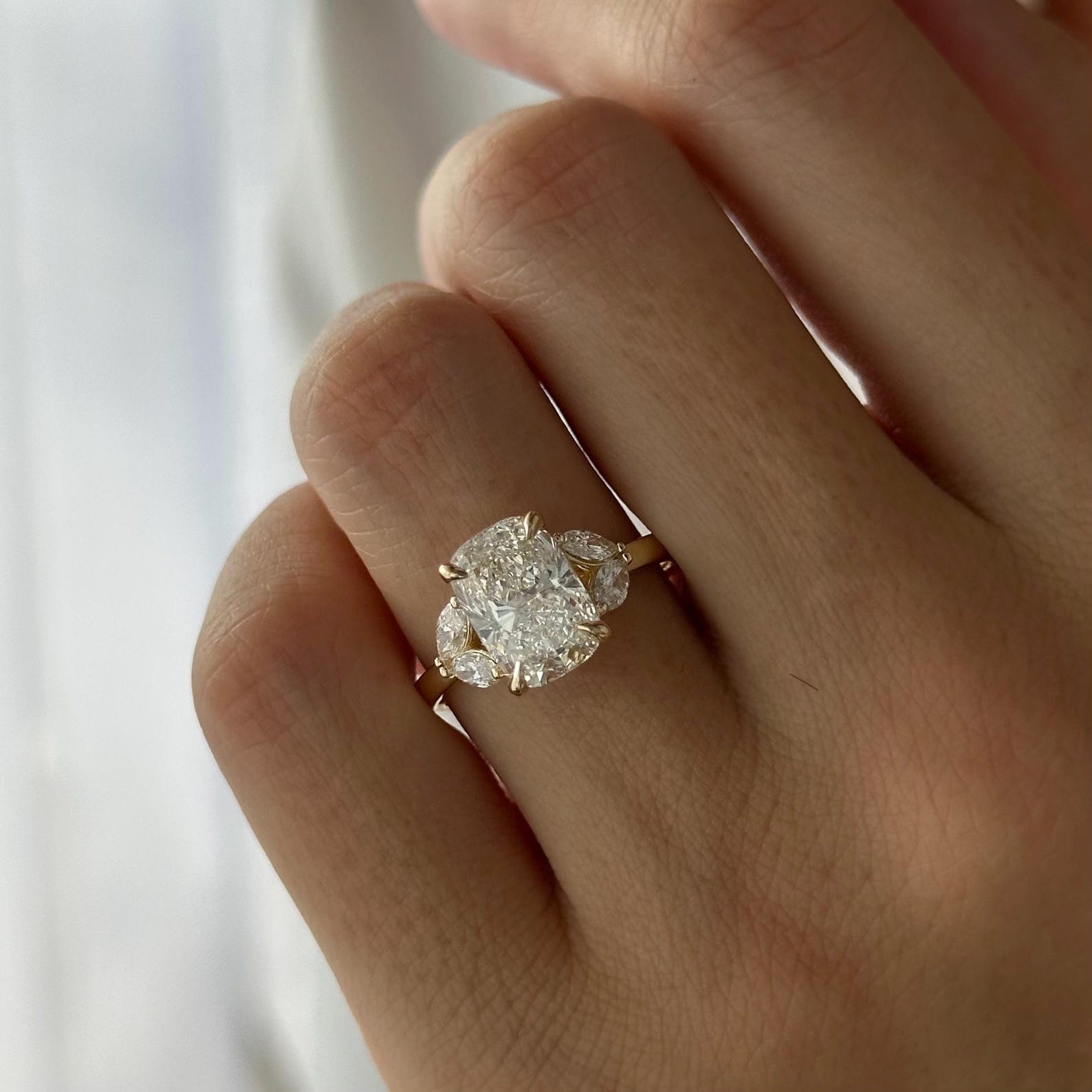 2 CT Round Halo & Pave Lab Grown Diamond Engagement Ring
