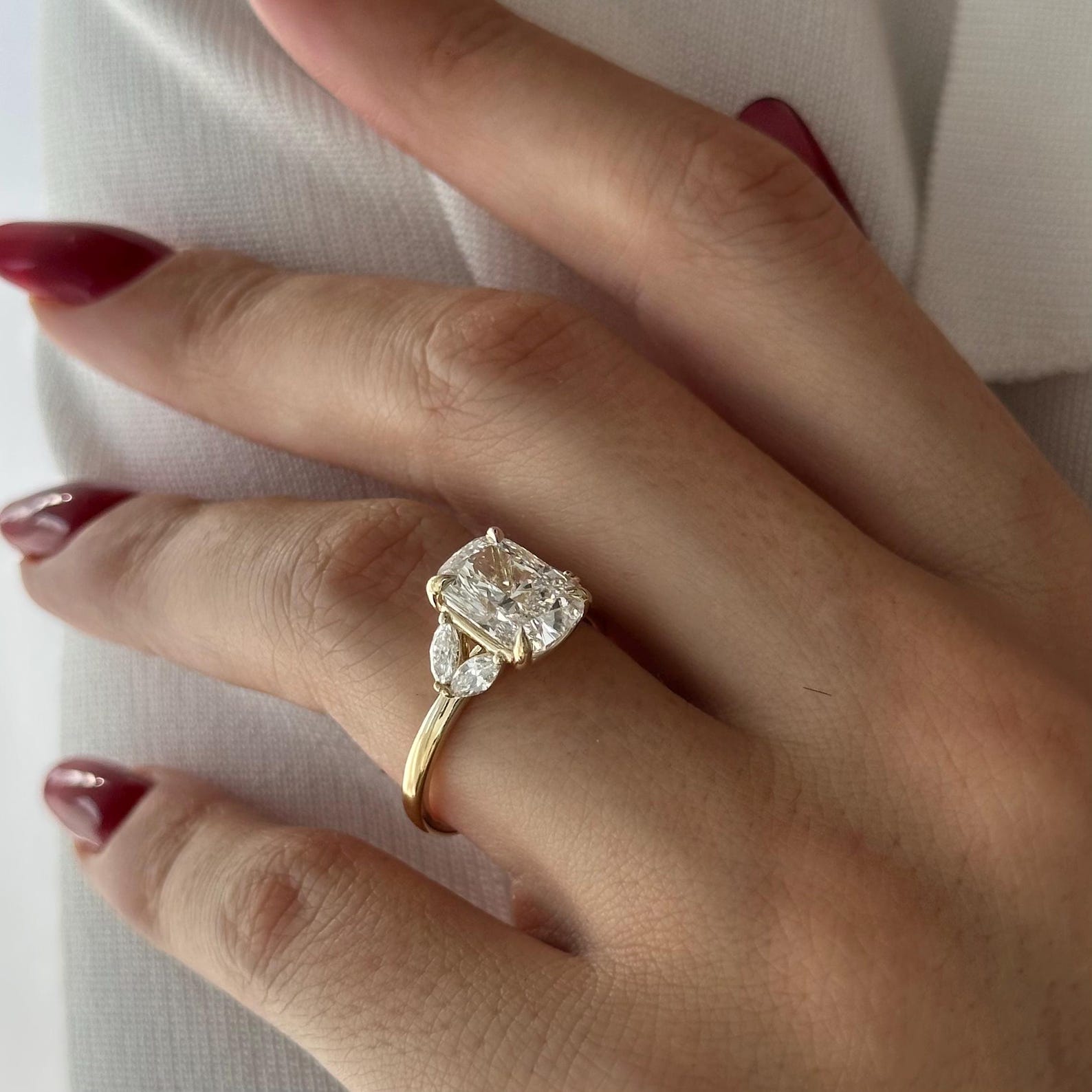 2 CT Round Halo & Pave Lab Grown Diamond Engagement Ring