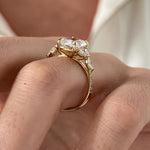 2 CT Round Halo & Pave Lab Grown Diamond Engagement Ring