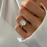 2 CT Round Halo & Pave Lab Grown Diamond Engagement Ring