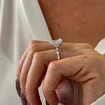 2 CT Round Halo & Pave Lab Grown Diamond Engagement Ring