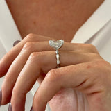2 CT Round Halo & Pave Lab Grown Diamond Engagement Ring