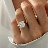 2 CT Round Halo & Pave Lab Grown Diamond Engagement Ring