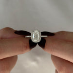 2 CT Round Halo & Pave Lab Grown Diamond Engagement Ring