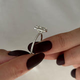 2 CT Round Halo & Pave Lab Grown Diamond Engagement Ring