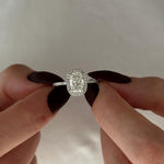 2 CT Round Halo & Pave Lab Grown Diamond Engagement Ring