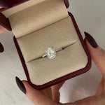 2 CT Round Halo & Pave Lab Grown Diamond Engagement Ring