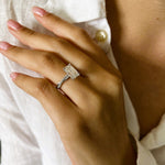 2 CT Round Halo & Pave Lab Grown Diamond Engagement Ring