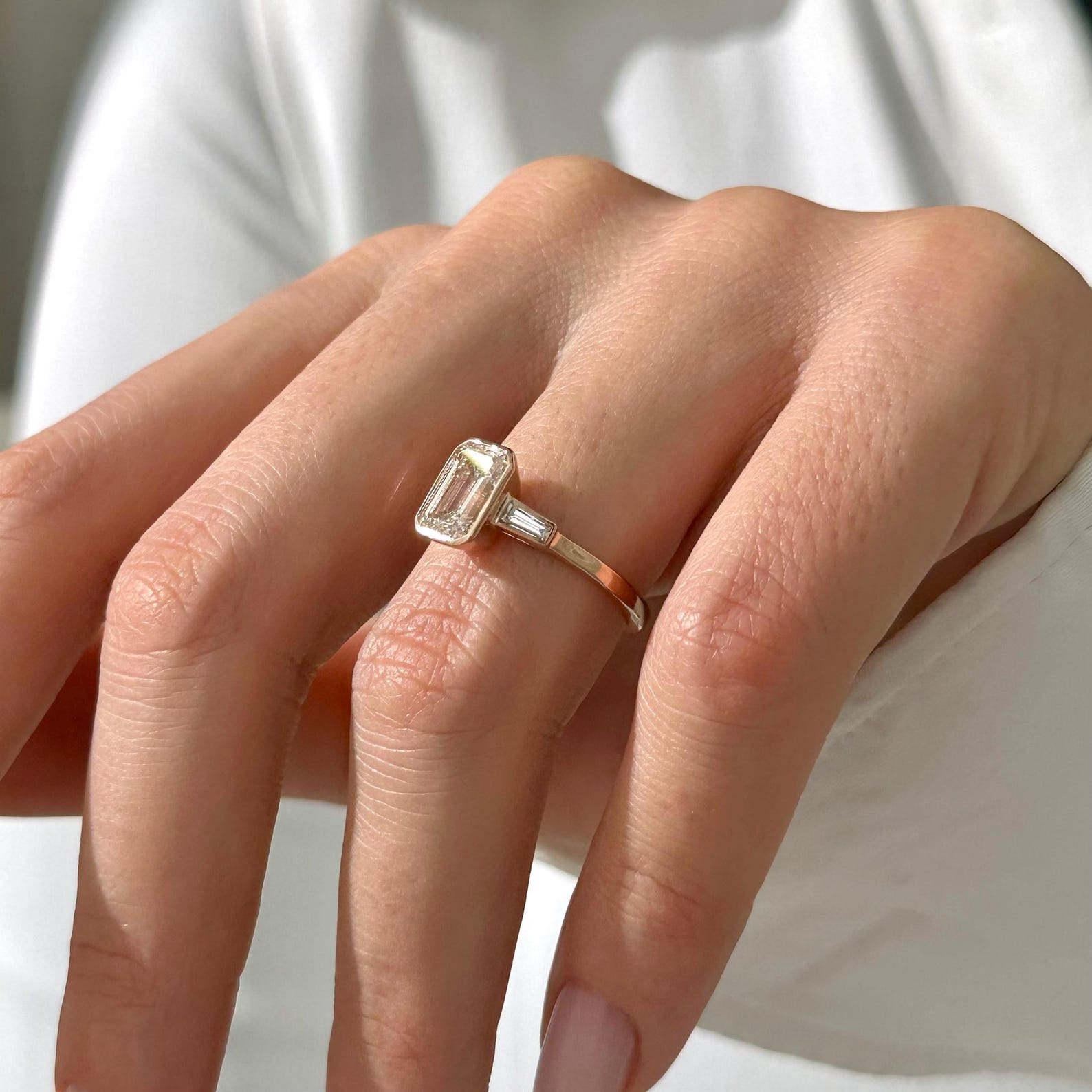 2 CT Round Halo & Pave Lab Grown Diamond Engagement Ring