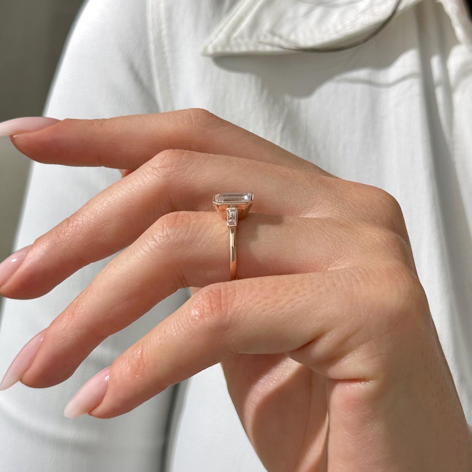 2 CT Round Halo & Pave Lab Grown Diamond Engagement Ring