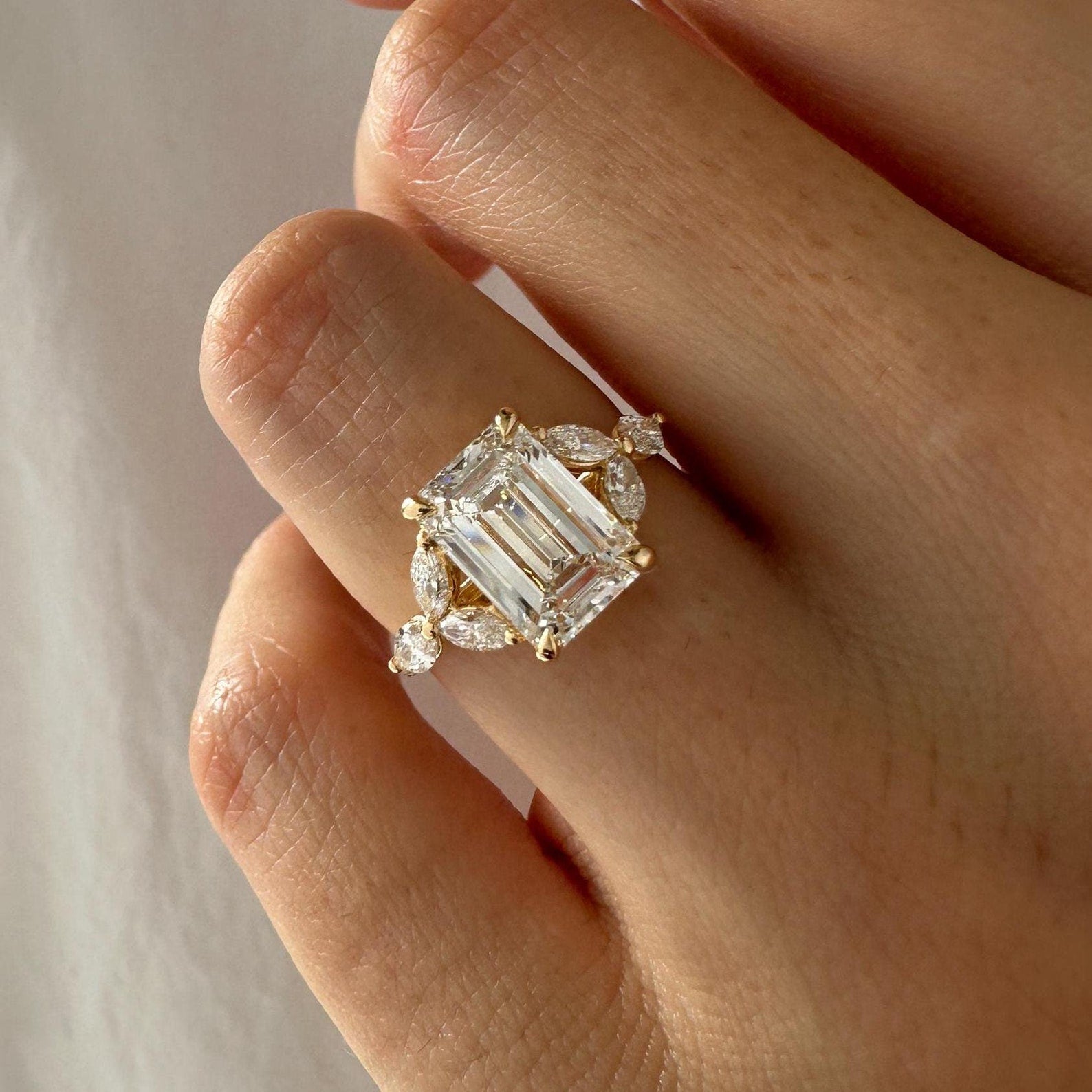 2 CT Round Halo & Pave Lab Grown Diamond Engagement Ring