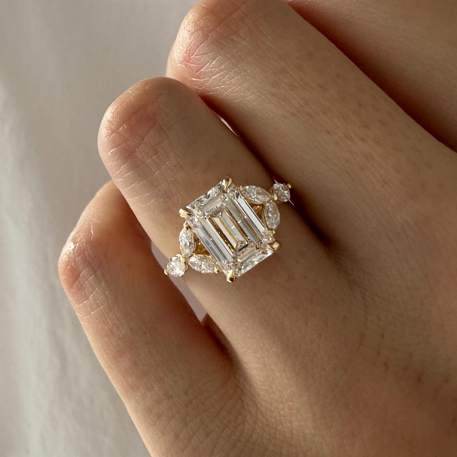 2 CT Round Halo & Pave Lab Grown Diamond Engagement Ring
