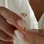 2 CT Round Halo & Pave Lab Grown Diamond Engagement Ring