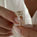 2 CT Round Halo & Pave Lab Grown Diamond Engagement Ring