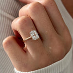2 CT Round Halo & Pave Lab Grown Diamond Engagement Ring