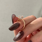 2 CT Round Halo & Pave Lab Grown Diamond Engagement Ring